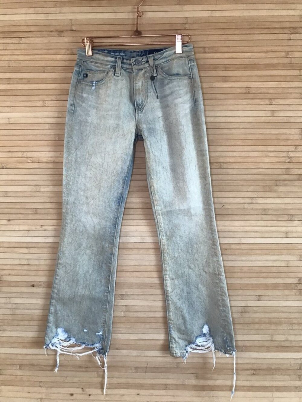NWT AG Adriano Goldschmied The Jodi Crop High Rise Slim Flare Crop Jeans sz 23